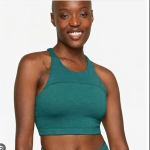 $78 NWT Outdoor Voices Jasper Move Free Crop Top Teal Green Racerback Tank XS